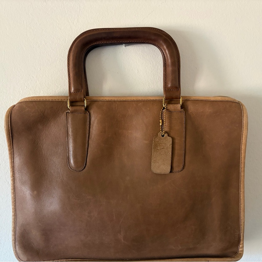 Vintage Coach Leatherwear Tan Briefcase - Picture 3 of 15